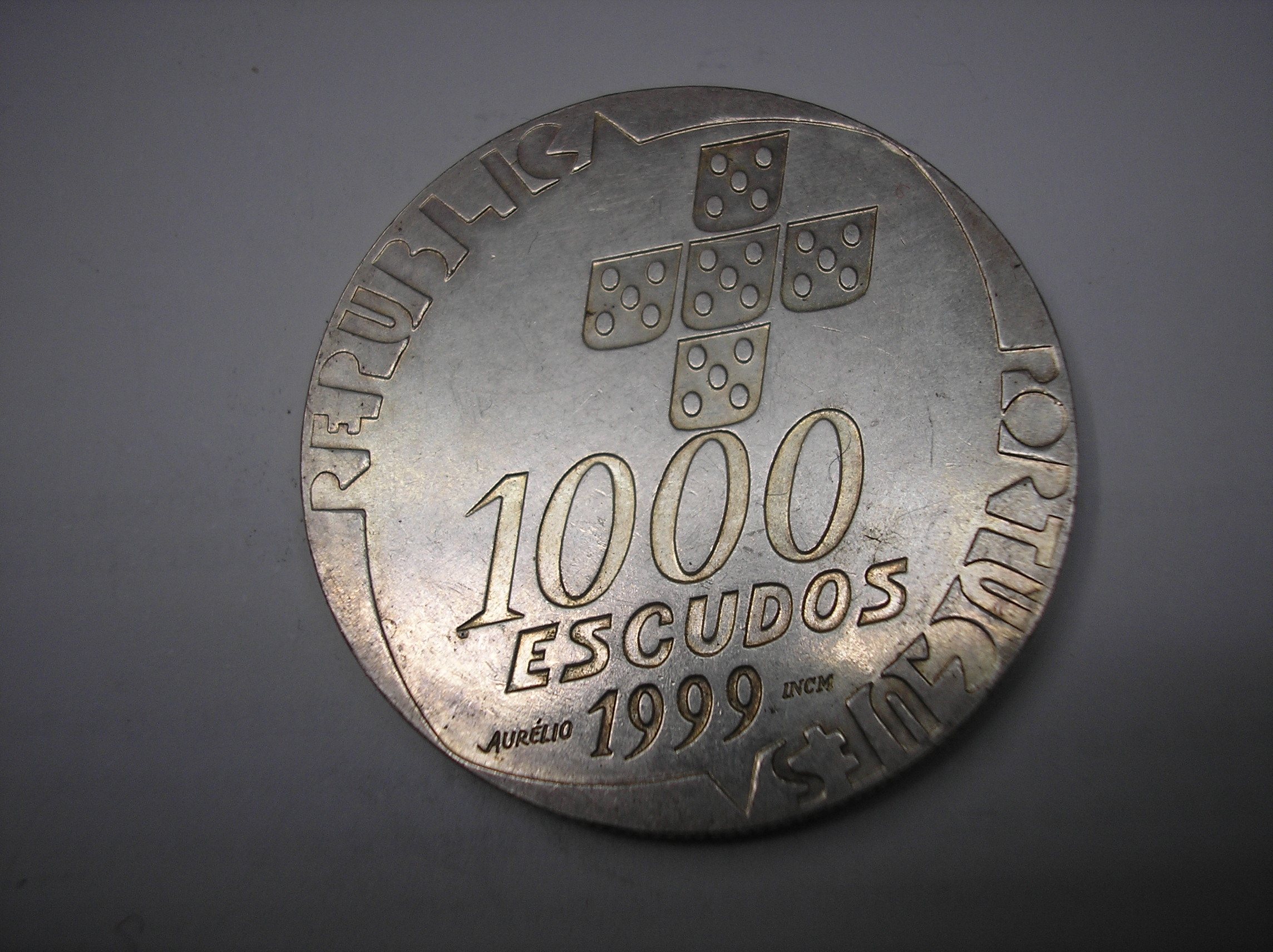 PORTUGAL. 1000 ESCUDOS DE PLATA DE 1999. REVOLUCIÓN