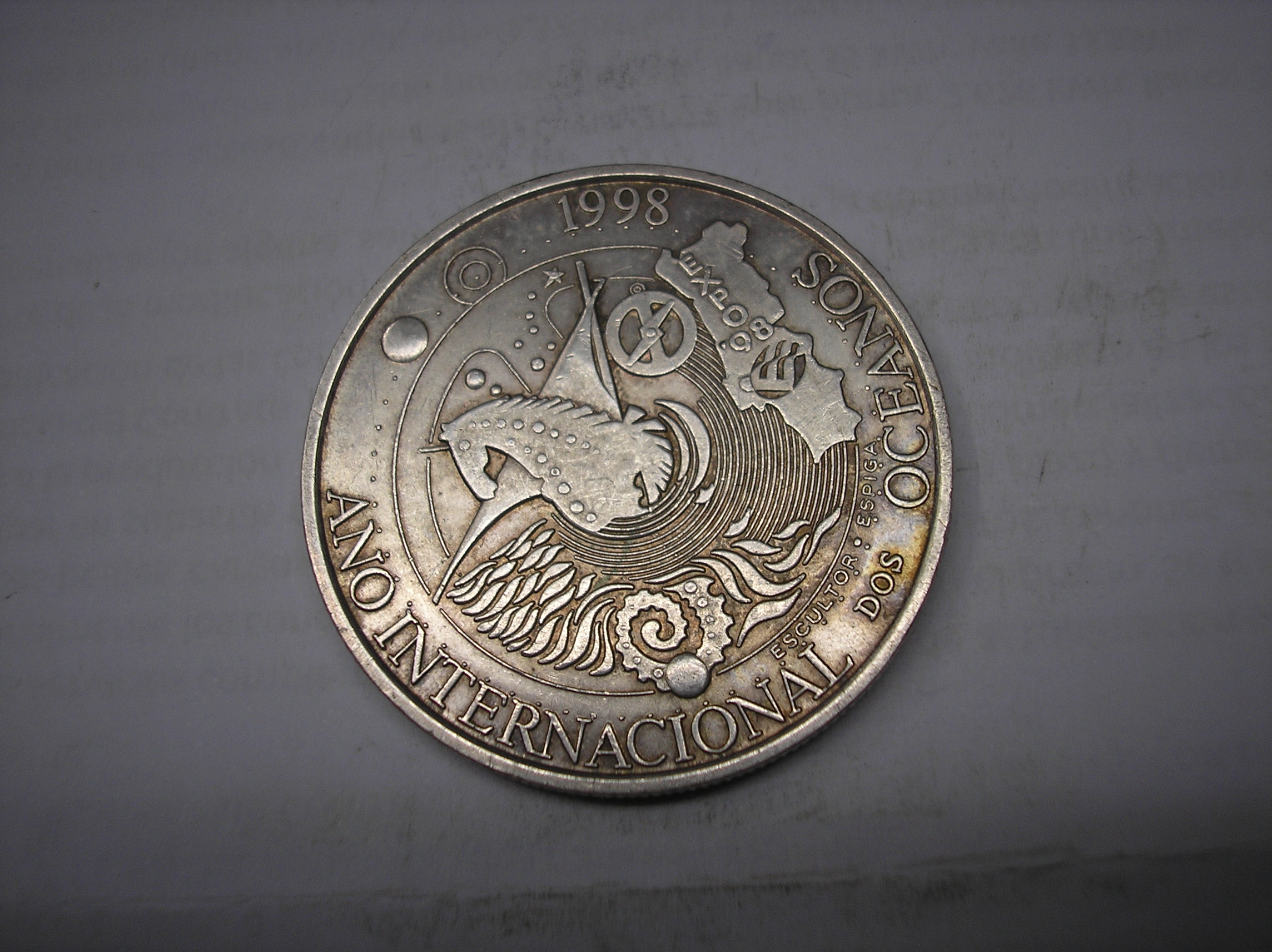 PPORTUGAL, 1000 ESCUDOS DE PLATA DE 1998. CONMEMORATIV