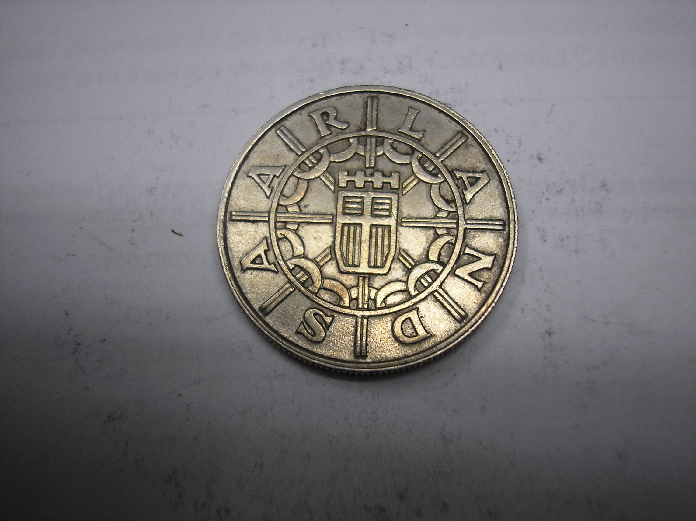 SAARLAND 100 FRANKEN DE METAL DE 1955