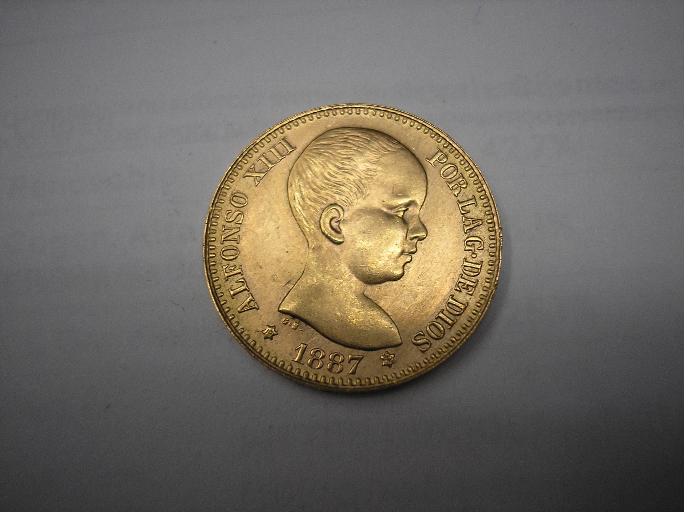 20 PESETAS DE ORO DE 1887. 19--62
