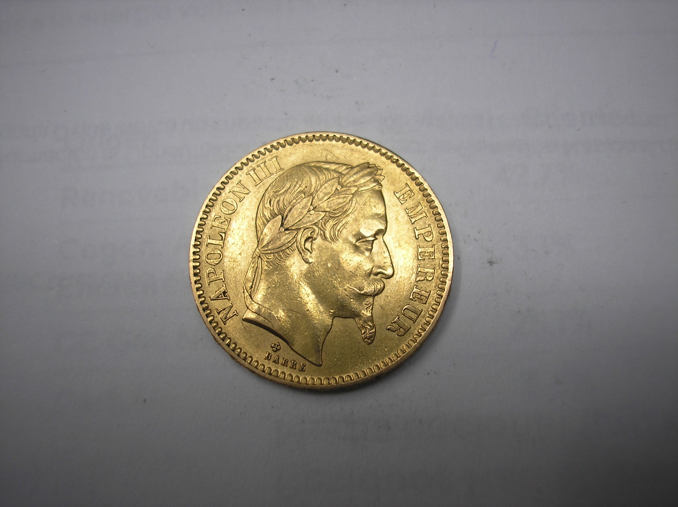 FRANCIA . 20 FRANCOS DE ORO DE 1862.BB.