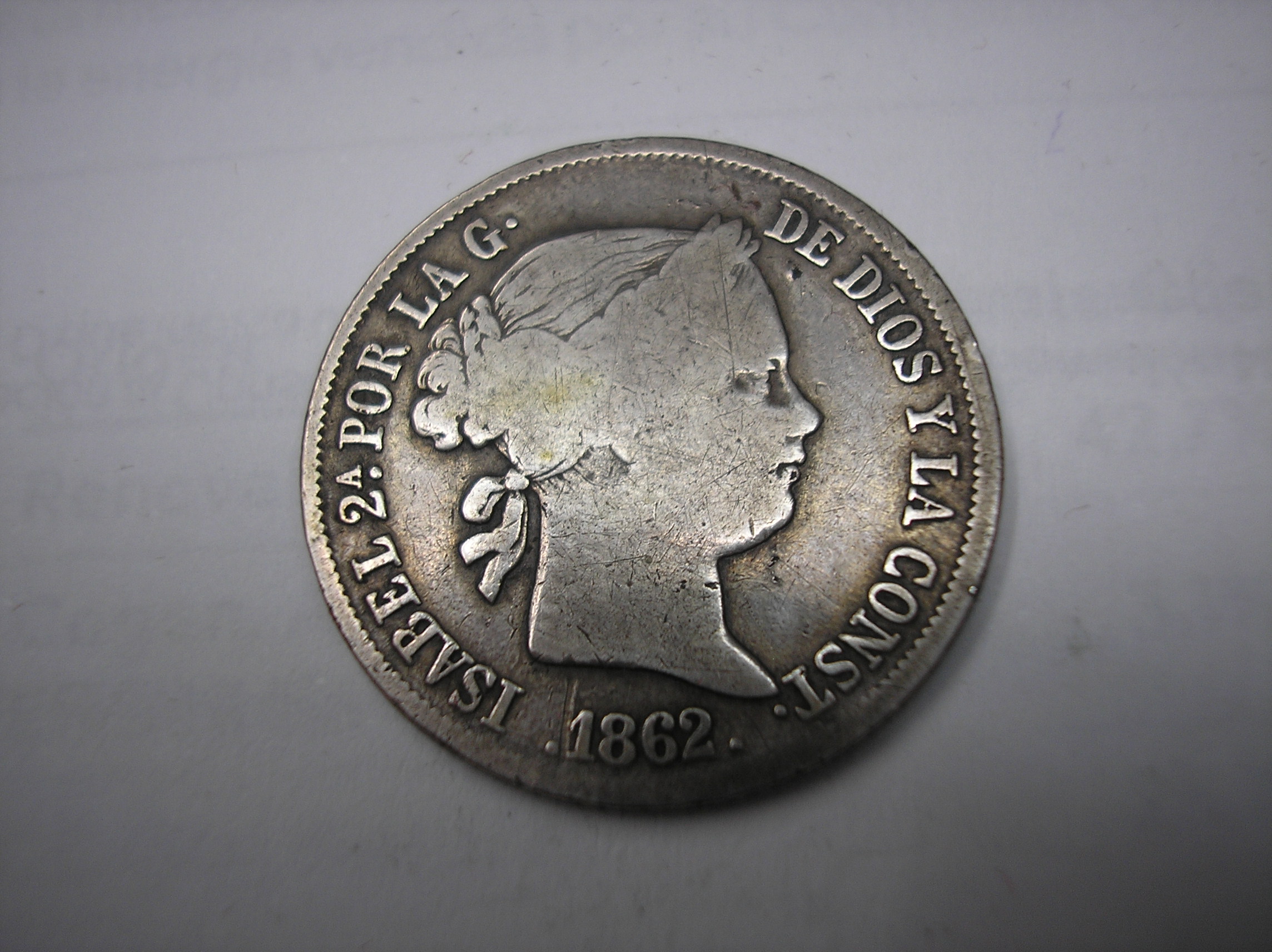 4 REALES DE PLATA DE 1862. MADRID