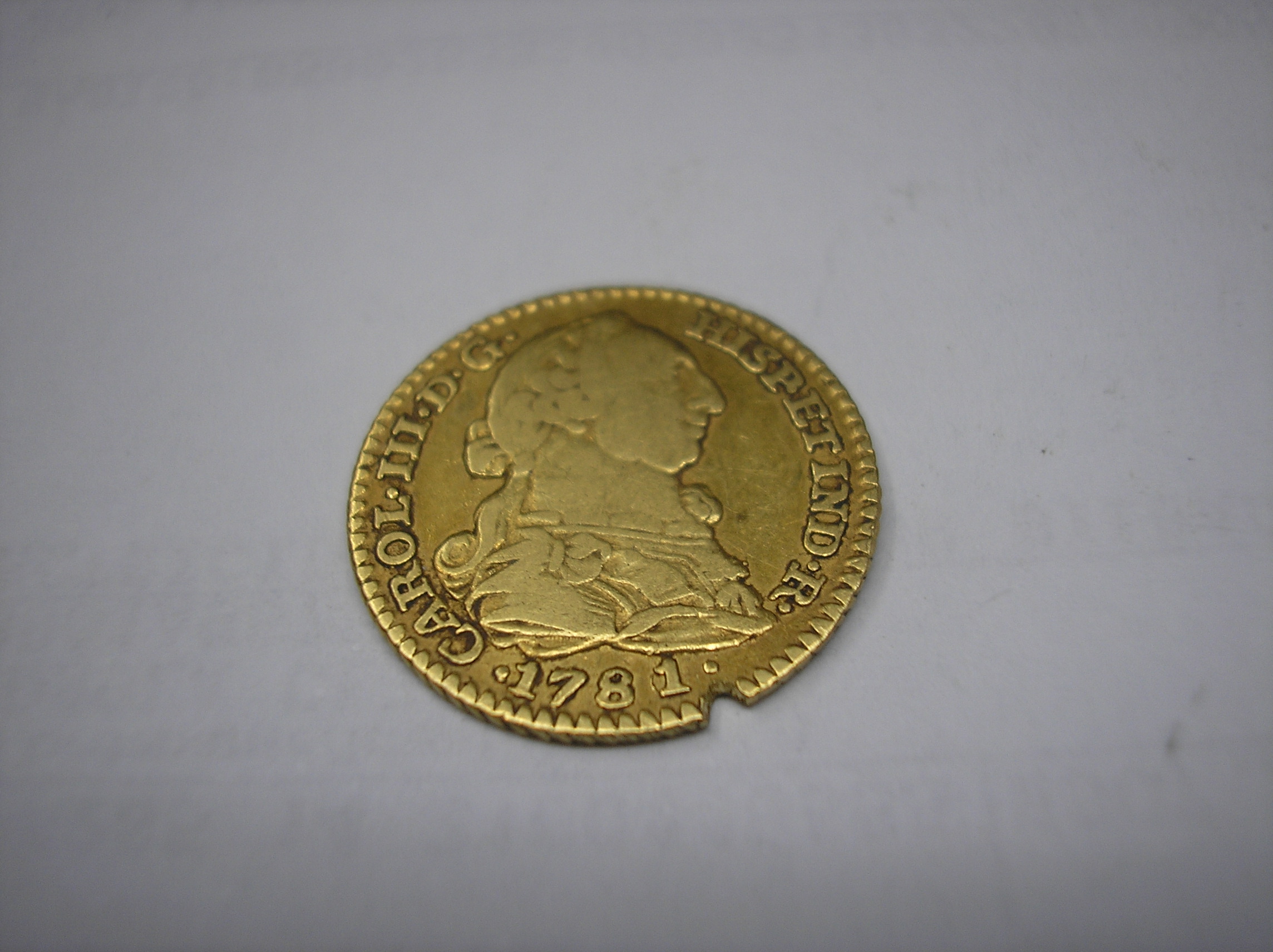 1 ESCUDO DE ORO DE 1781,MADRID.REY CARLOS III