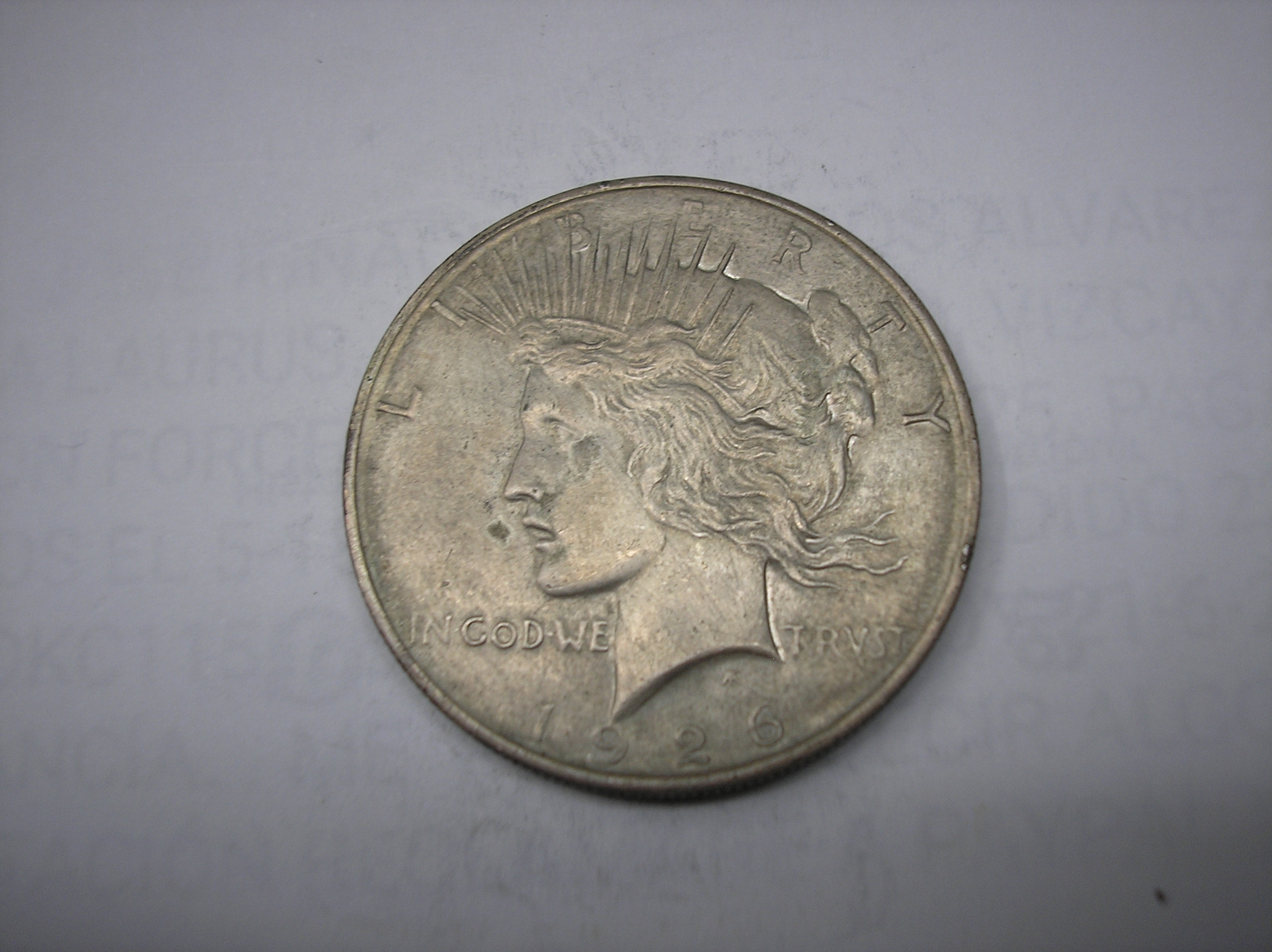 USA, 1 DOLAR DE PLATA PEACE DE 1926 D