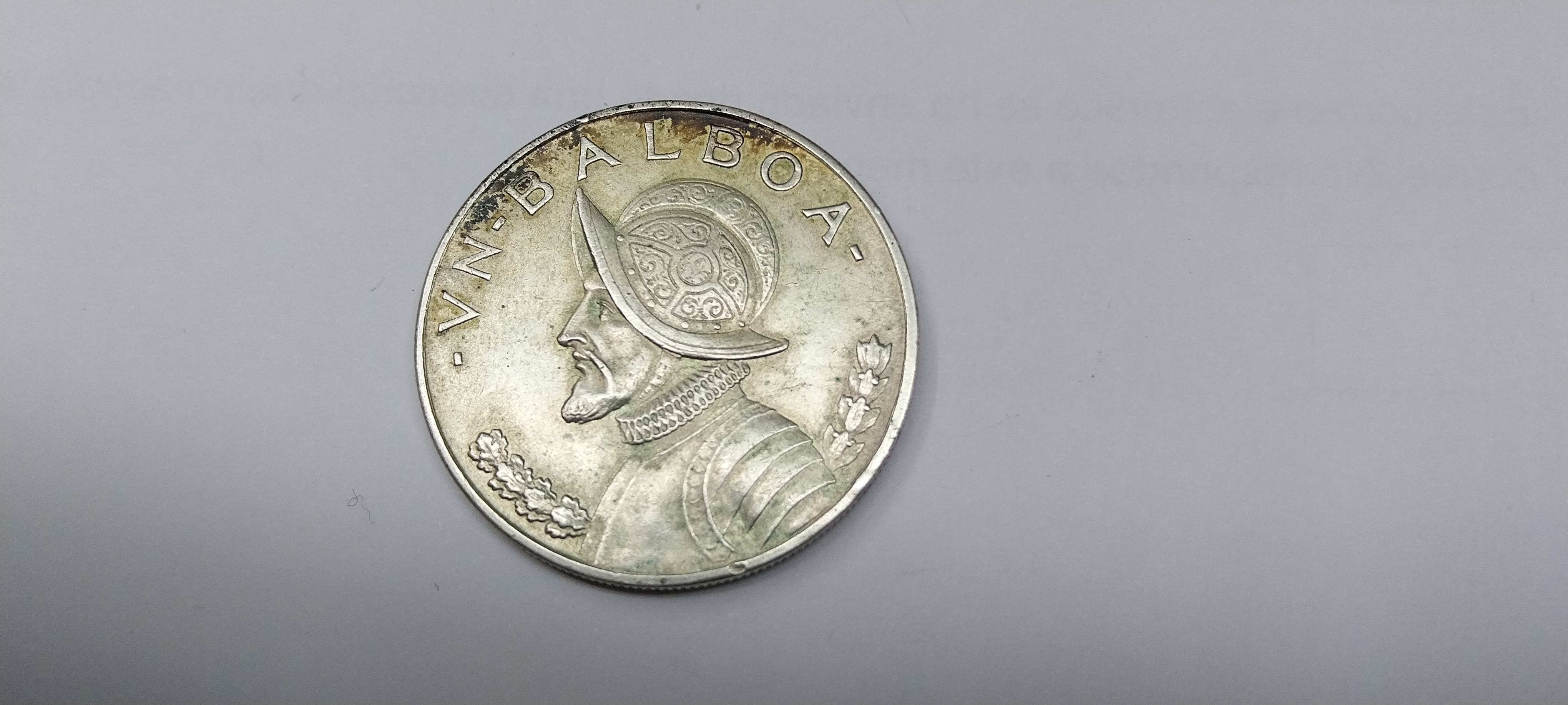 PANAMA 1 BALBOA DE PLATA DE 1947