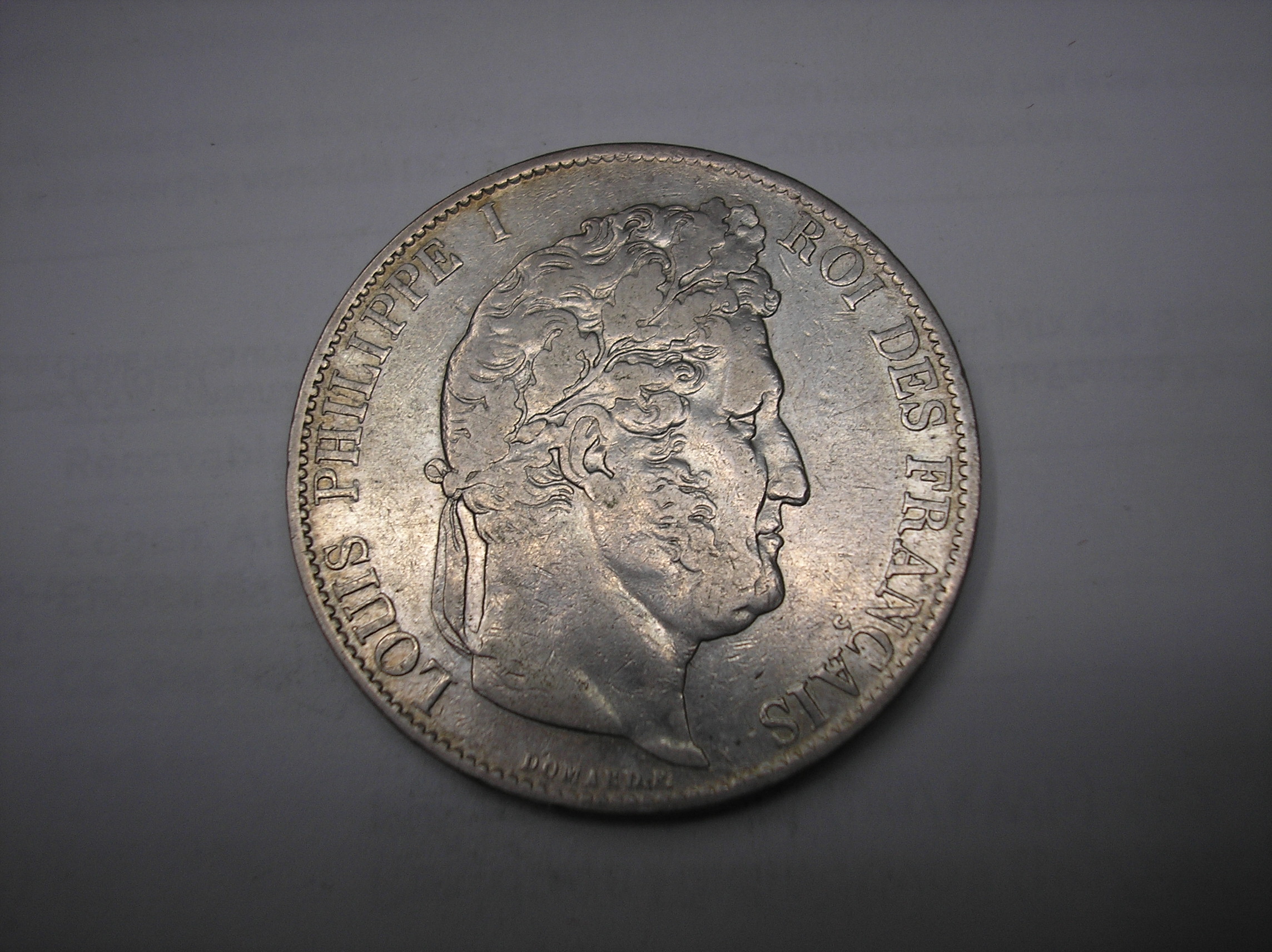 FRANCIA, 5 FRANCOS DE PLATA DE 1847 BB.