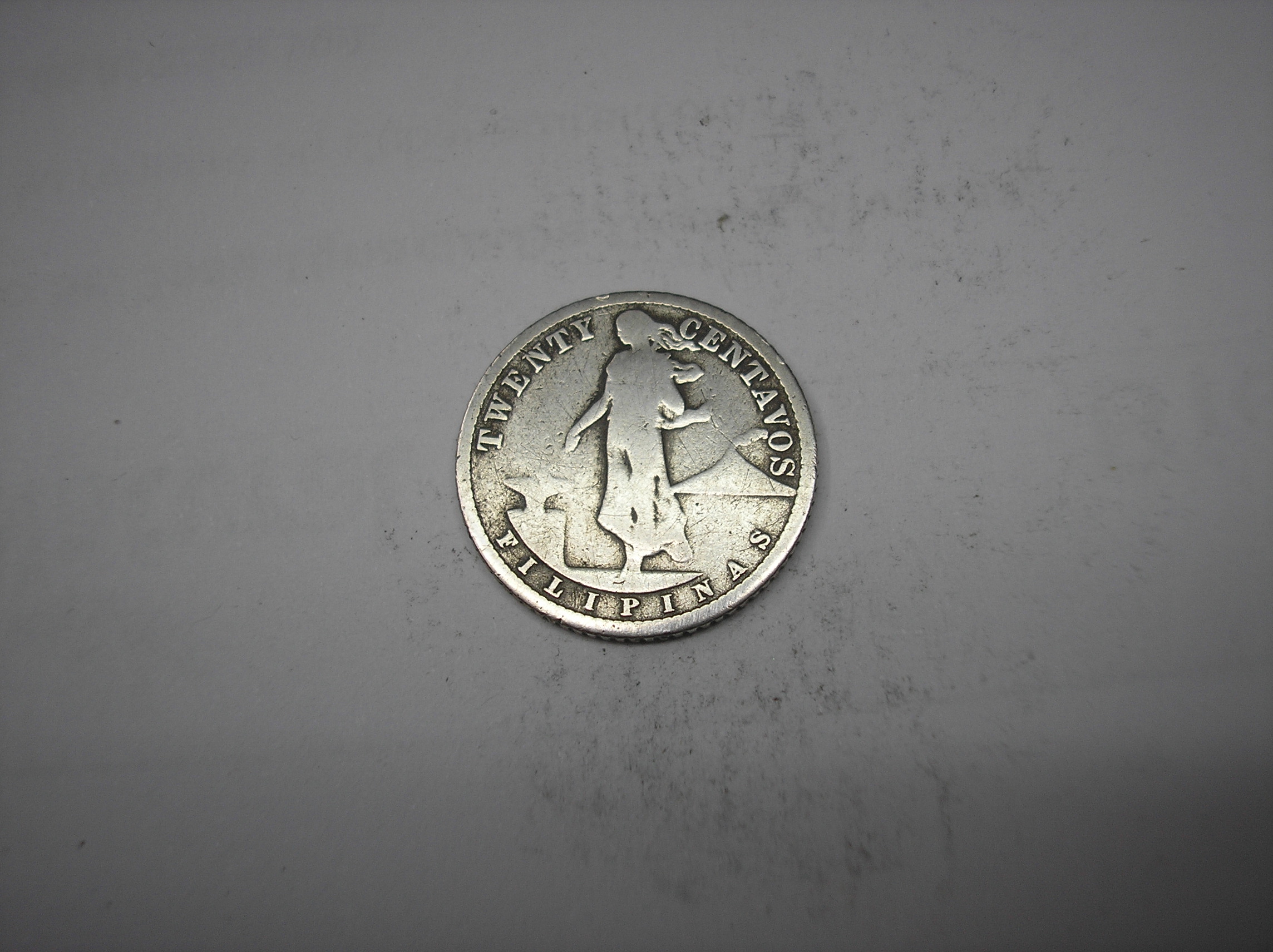 FILIPINAS.20 CENTAVOS DE PLATA DE 1913 S