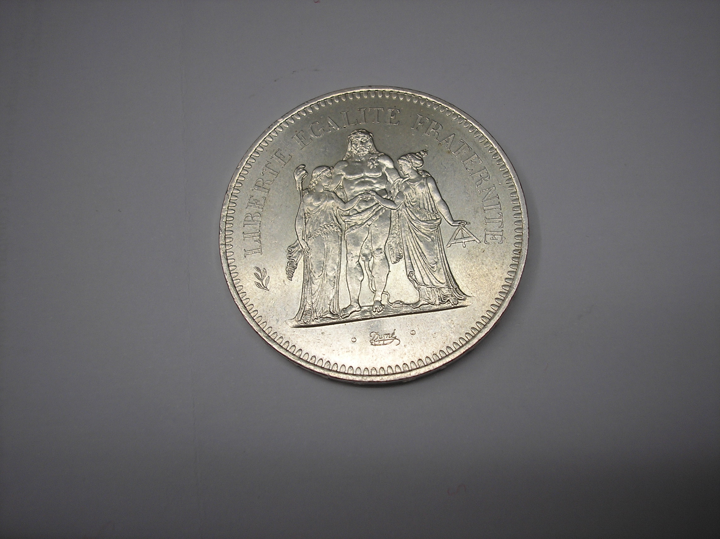 FRANCIA 50 FRANCOS PLATA DEL 1976; 30GR