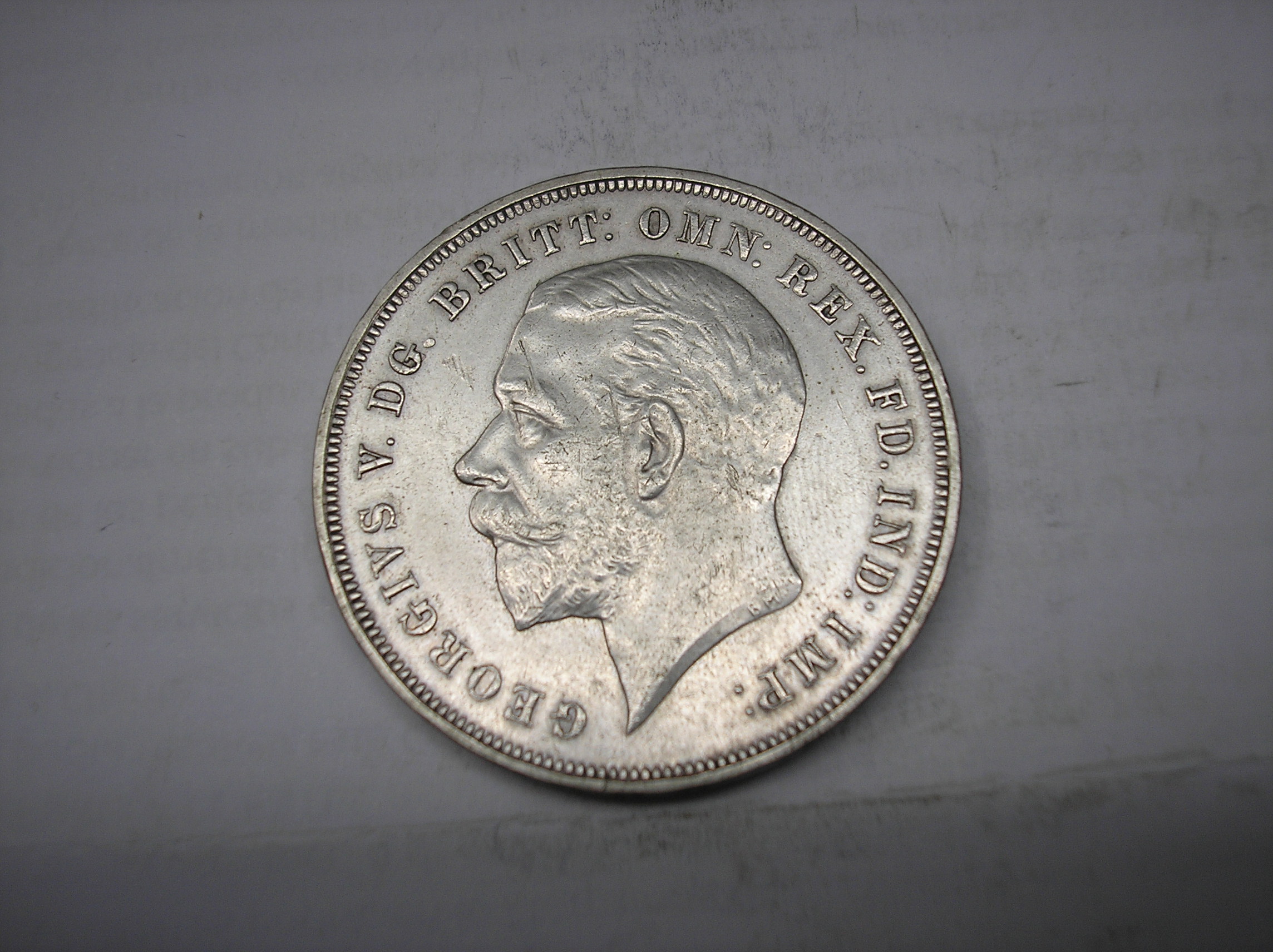 GRAN BRETAÑA,1 CORONA DE PLATA DE 1935.REY JORGE V
