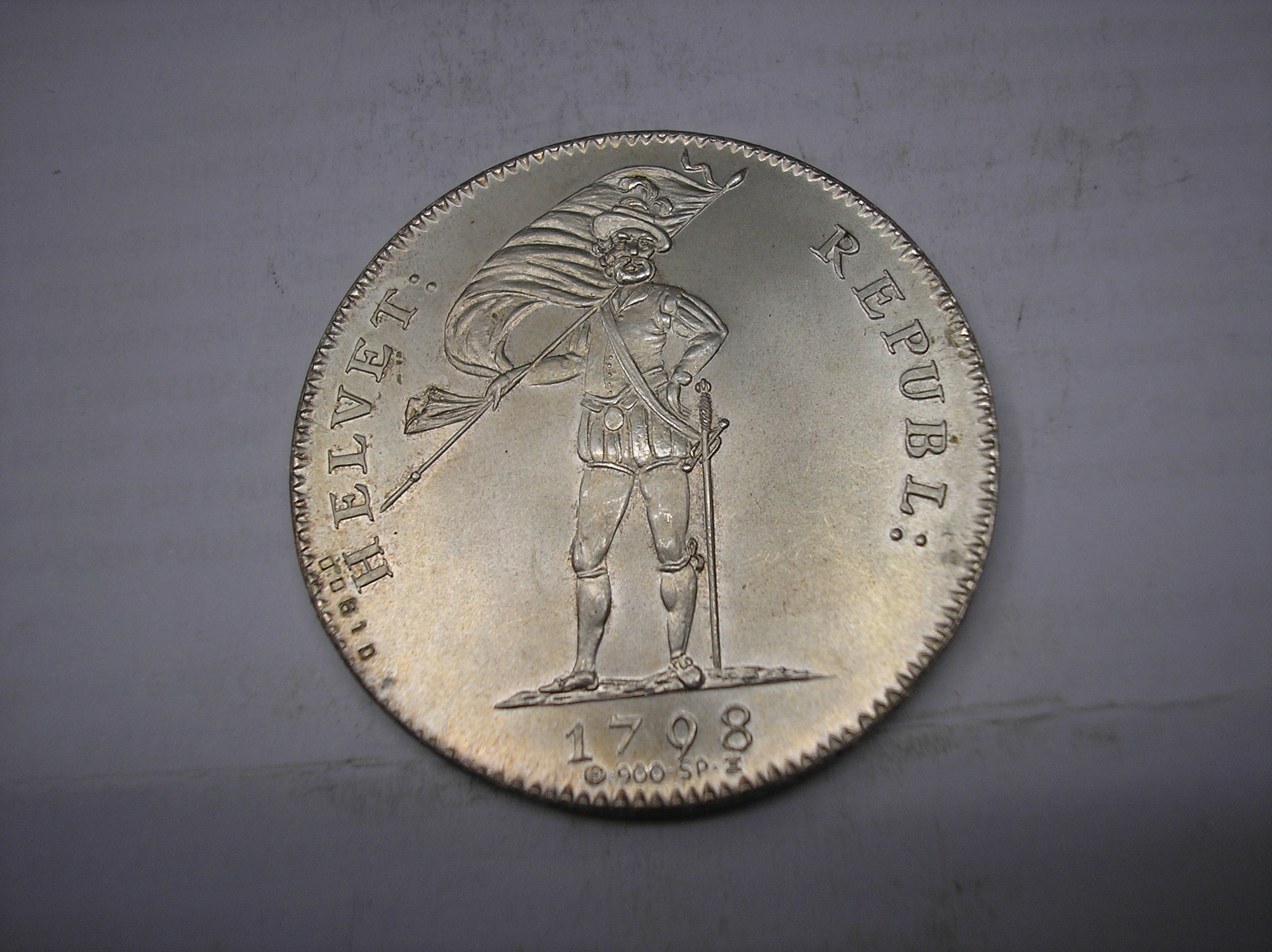 SUIZA, REPRODUCCIÓN DE 40 BATZEN DE PLATA DE 1798 B