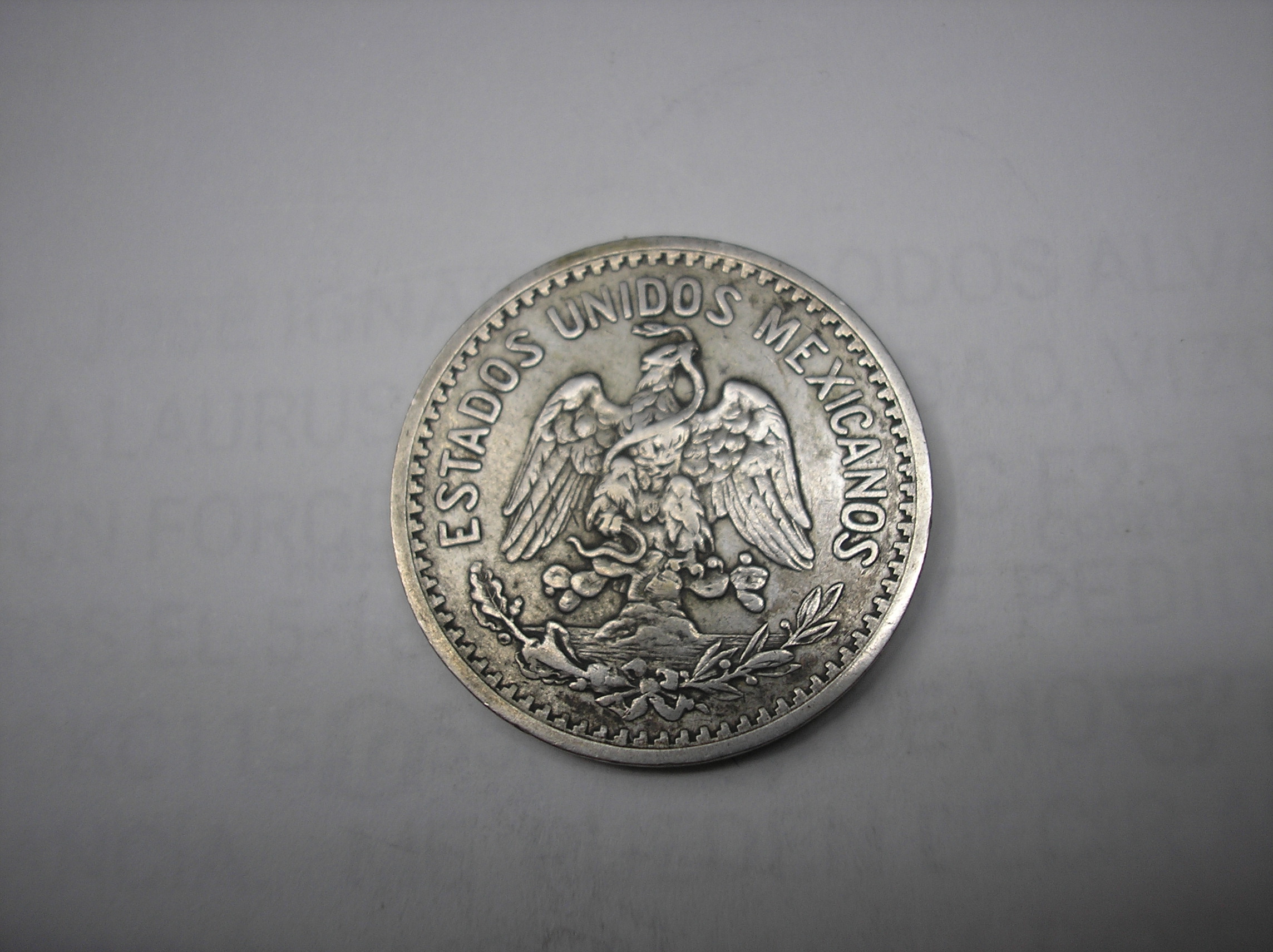 M�XICO, 50 CENTAVOS DE PLATA DE 1905