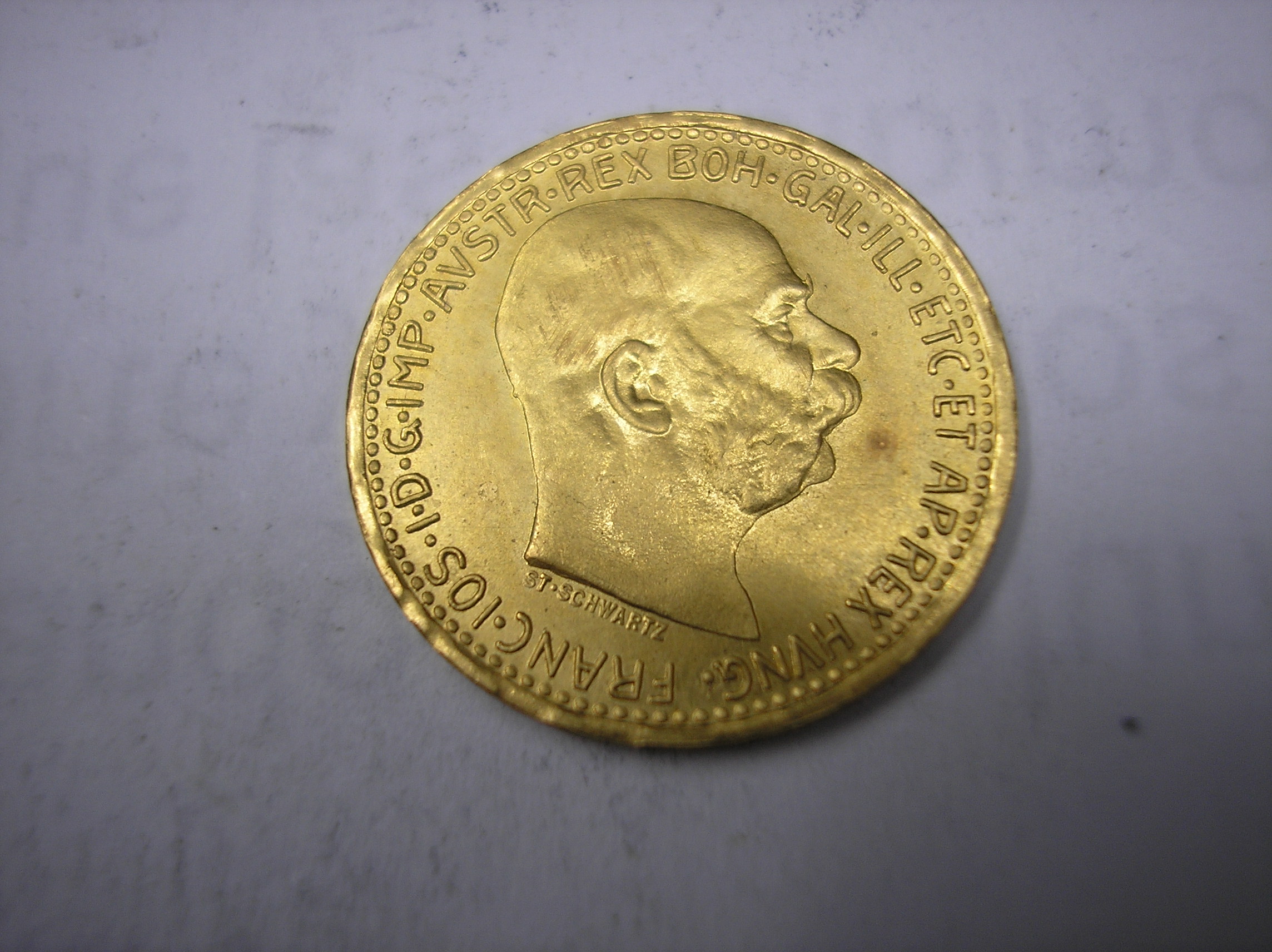 AUSTRIA,10 CORONAS DE ORO DE 1912