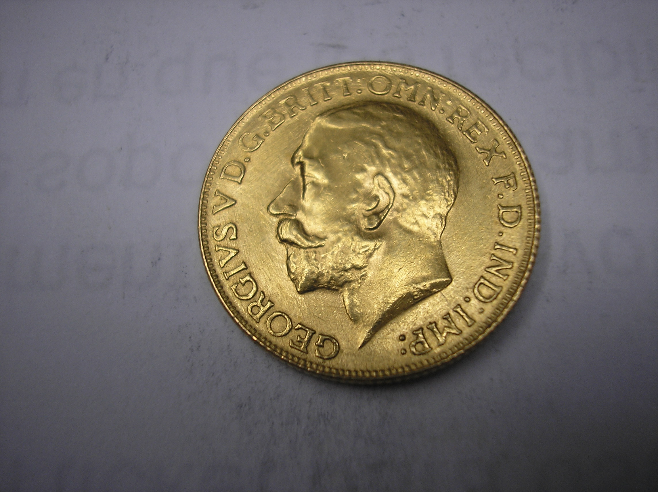 INGLATERRA,1 LIBRA DE ORO DE 1925.JORGE V