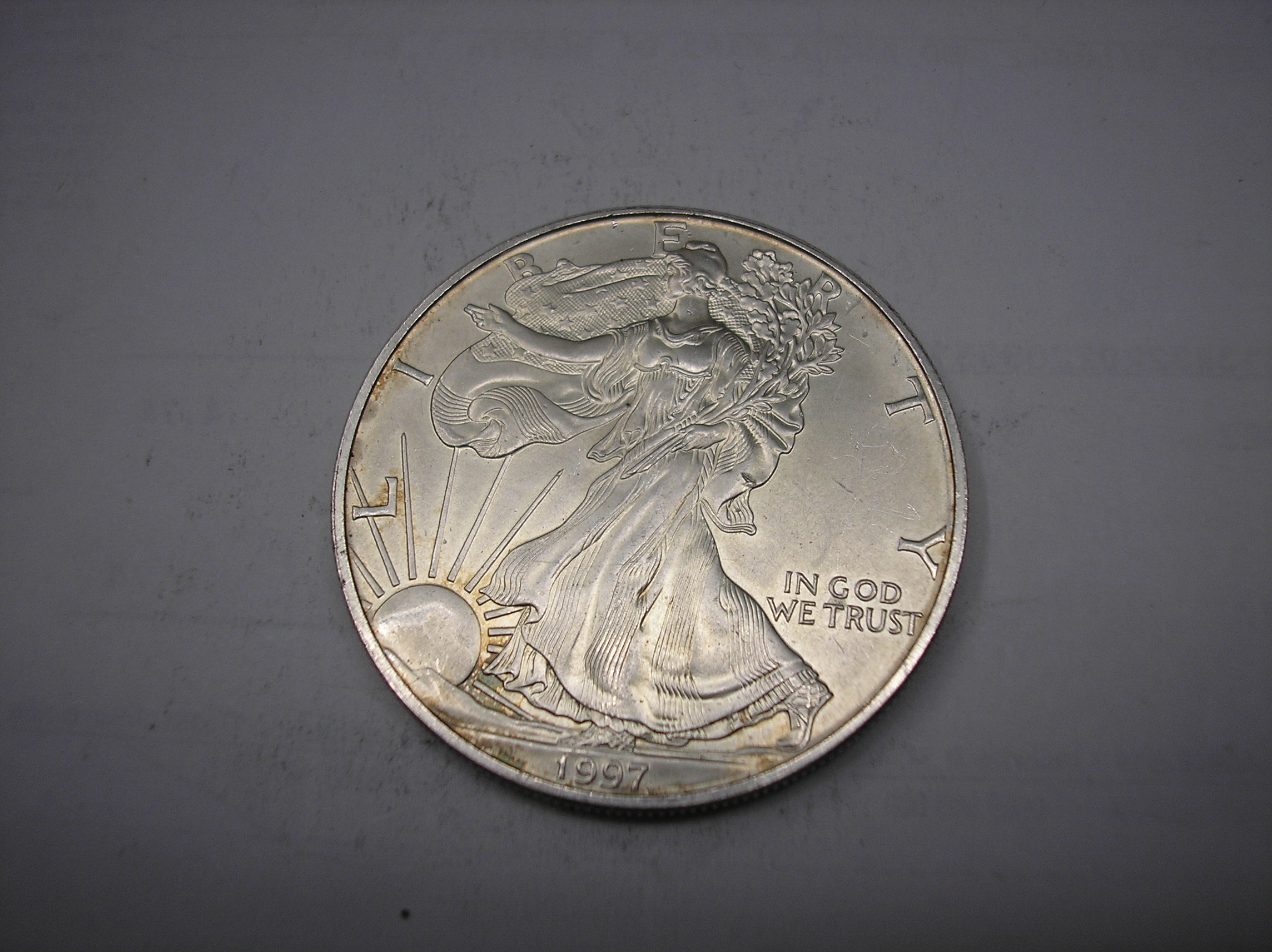 USA. 1 ONZA DE PLATA PURA DE 1997